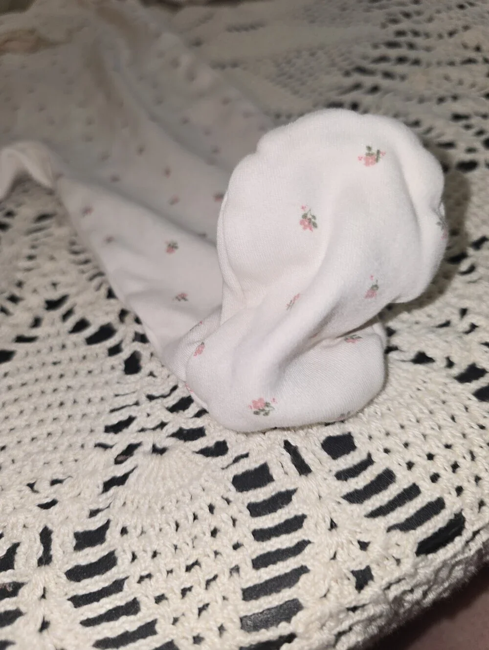 Next Baby Pink Floral Two Zip Sleep Suits 6-9 Mo, 2 Pack, Footed
